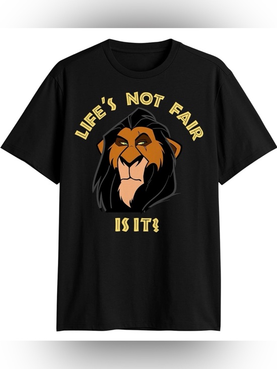 Disney Other - Disney Men’s Lion King Scar Life's Not Fair is It? T-Shirt Size L